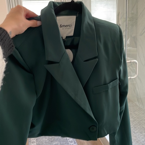Cropped blazer - Picture 2 of 5